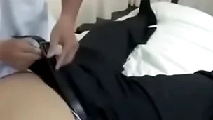 Asian gay chubby doctor gets touched