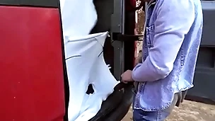 Tony gets in the van & undresses majk before get him uppish knees to drill his ass - bromo