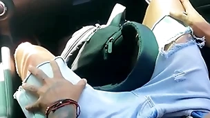 Handsome twink hitchhiker fucked for a ride
