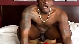 Daddyblackxxx first time getting fucked on camera featuring mr. red