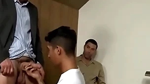 Bad boy and cop hardcore threesome - justin beal, david anthony