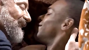 Full-grown gay dilf has a crush on hot black neighbor