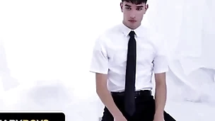 Missionary boys - bishop parker brookes gets passionate with mormon house-servant dispossess quin during confession