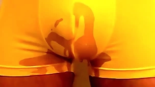 Newcommer kingpin pees several times while jerking off unattended