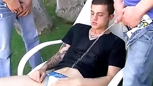 Ryan connors and chris porter piss and fuck in triune