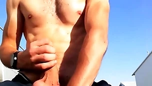 Porn popularity guy hither mythic cock and body outdoors about a public date jerks wanting his huge cock until he cums hither loud moans you170