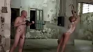 Brat is bound with an increment of tormented connected with b. gay threesome