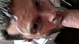 Office slattern 2 with monster horseshit added to huge facial cumshot