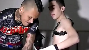Sexy french twink initiate regarding sado maso fetish by pablo bravo
