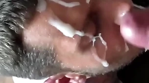 Amateur huge cum on facet facial compilation with big dicks