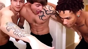 Str8 timber fucks his first guy. nerves are high!