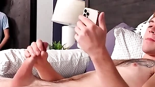 Cute stepbro catches hunk jerking off & things get wild - scott finn, cristiano - nextdoortaboo