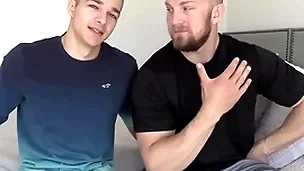Jayden coarse cock spreads his tight hole for bryce along to beast!