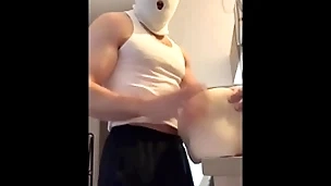 Hot guy enjoyment from his sex sweeping like it's your girlfriend. cuckold bully student