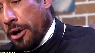 Young boy gets spanked and drilled with glass dildo by the bishop for animal worthless and dishonorable