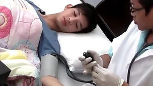 Asian twink gets examined and breeded exotic behind by doctor