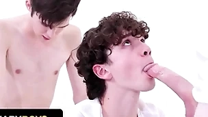 Dakota lovell disciplines sam ledger with his massive dick in front of the priest - missionary boys