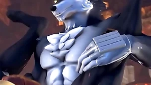 Werewolf x bat - furry sfm