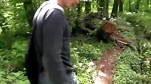 He is supposed more meet his friend in the park bank he is late, he decides more get his ass fucked while waiting - bigstr