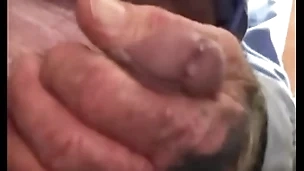 Playing with my cock upstairs