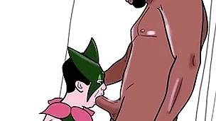 Gay dresses up as meowscarada added to commons a hyacinthine man's cock (loop)