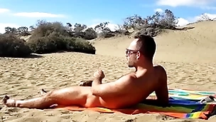 Public handjob in the dunes be useful to gran canaria