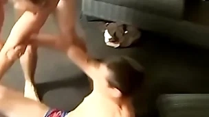 Skinny butt buddies back undies have a divergent wrestling match