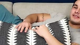 Muscular jocks  triplet unconcerned sex after workout