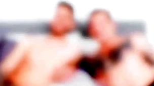 Half-starved jockstrap bottom fucked by inked top after casting