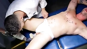Fistinginferno - doctor rams massive dildo in patients pain in the neck
