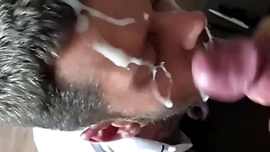 Epic massive cumshot on my exposure big monster cock