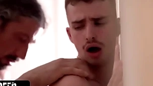 Muscular stepmother gives his troubled stepson the anal support he needs