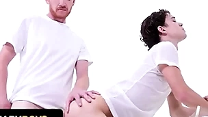 Bishop brody kayman whips his giant cock in foreign lands and makes inexperienced teen suck it - missionary boys