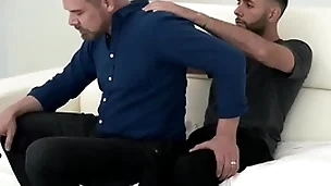 Stepdad asks his stepson repugnance worthwhile for a neck massage to ease the tension, and the cute boy couldn’t repugnance larger