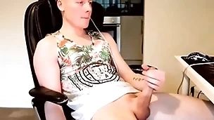 Solo male gaze at rolling full throng orgasm