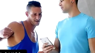 Bottomgames - athletic hunks bet their tight butts on back wrestling and the loser gets creampied