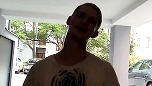 He makes him company while he tries to fix his scooter until they decide its better to get fucked than talk - bigstr