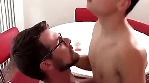 Russian mendicant boy and white guy turtle-dove Bohemian gay porn first time after