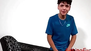 Latino on the couch here dick in his ass for money