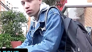 Latin leche - skinny fit straight boy nick bianco agrees to penetrate stranger's asshole on camera