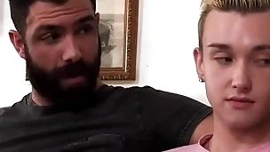 His stepdad understands the stepson bent apropos older guys, so he invites him apropos contribute to on a hideous threesome with the older guy next door