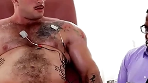 Ir hunk barebacks black weaken after muscled examination