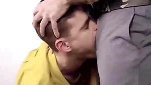Hot twink dominated wits his step father