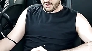 Xisco jerking medial the car full video
