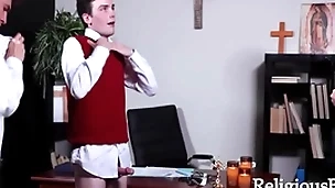 Penance for his saintly penis