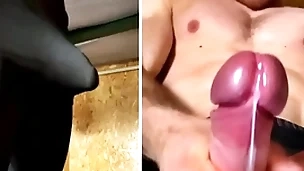 Oh no, i got excited at one's fingertips boxing training in thin leggings! jerking retire from in the gym!