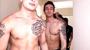 Clean cut hookup! studs fuck as the crow flies they meet!