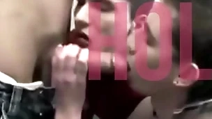 Duo mouths on one cock p. trainer