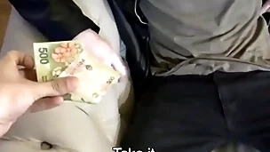 Spanish latino cab driver paid cash by stranger for tiro fucking on camera pov