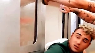 Underground railway stories - part 3 / men / michael boston, kyle connors, chris damned  / stream full at  www.sexmen.com/stori